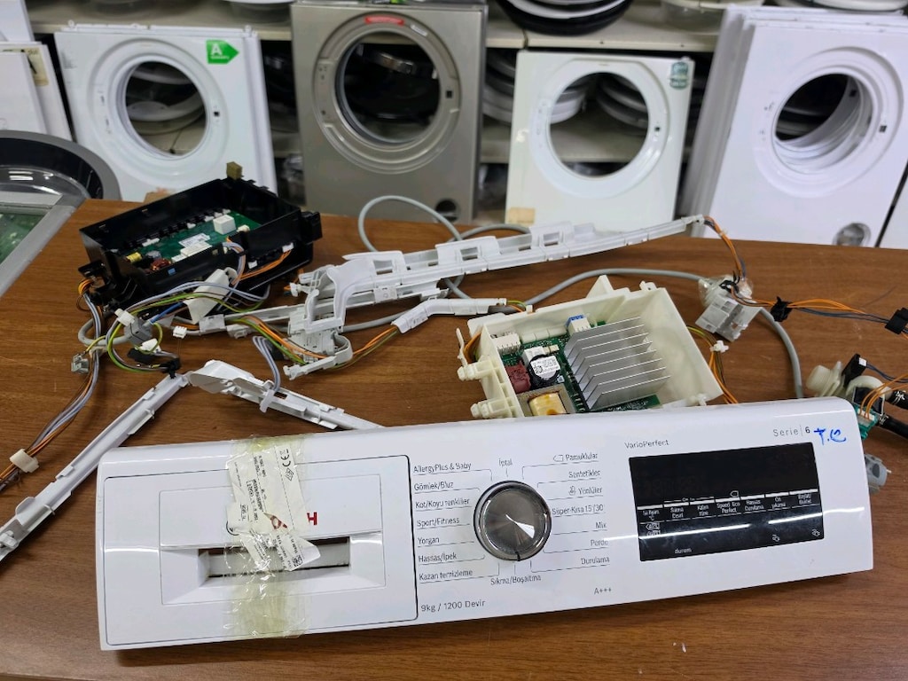 Bosch Serie 6 Çamaşır Makinesi Ön Panel / Beyin Kartı - 9kg / 1200 Dev - 7