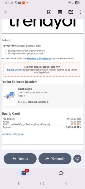 hasta karyolası