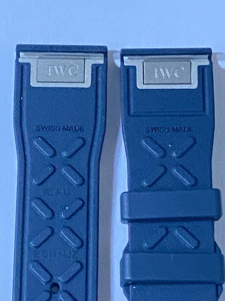 IWC lacivert silikon kordon kolay tak çıkar 21 mm - 6