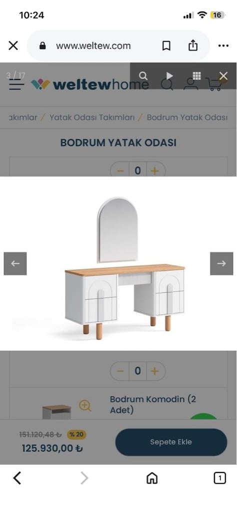 Şifonyer-Makyaj masası