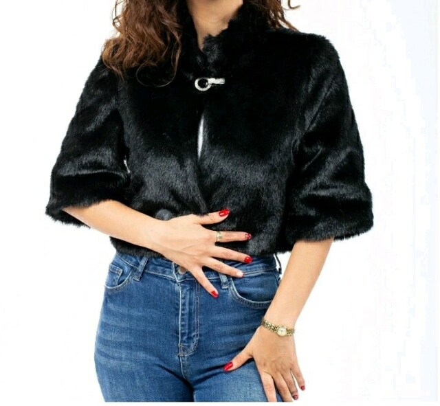 Siyah Kürk Bolero
