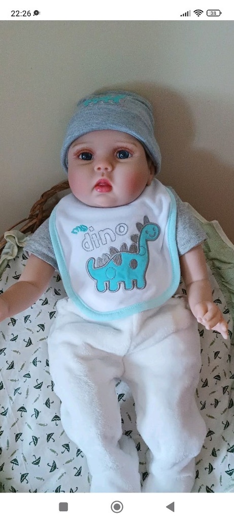 GERÇEKÇİ REBORN BEBEK OYUNCAK BEBEK SİLİKON BEBEK - 8