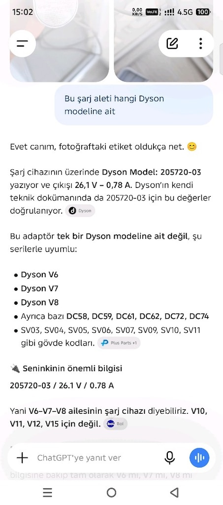 Dyson orjinal şarj aleti - 7