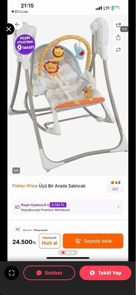 Fisher-Price 3’ü 1 Arada Salıncak - 13