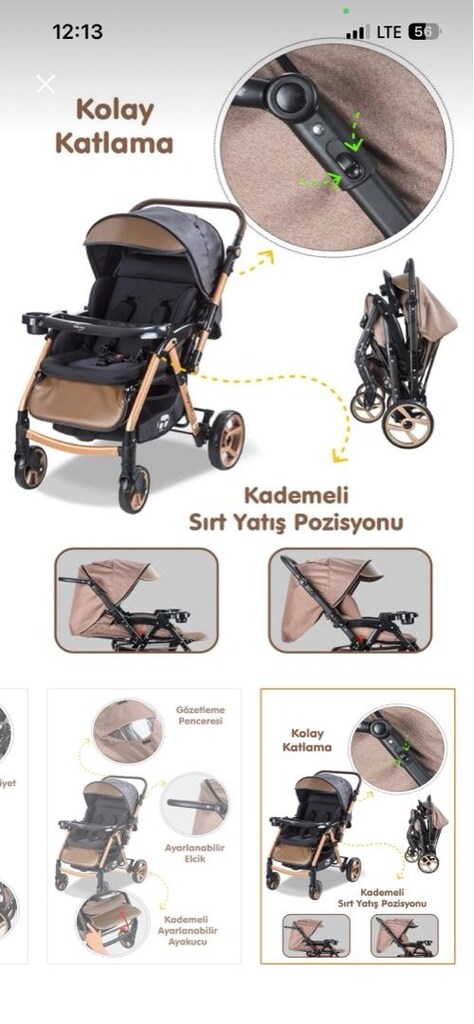baby care 500 combo maxi bebek arabası - 9