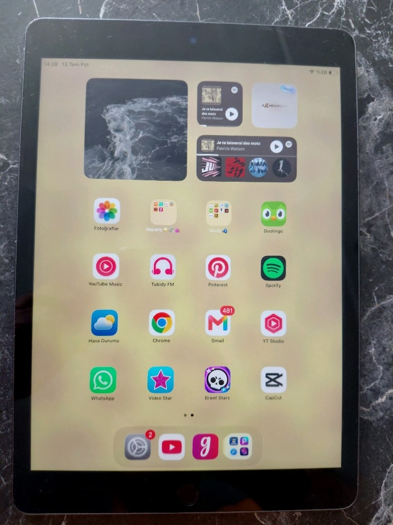 İpad 9. Nesil 256 GB + Kalem