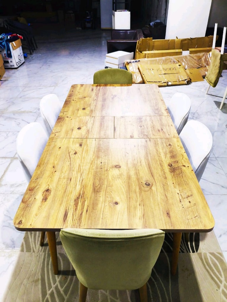 DOĞTAŞ LÜKS BÜYÜYEN MDF MASA 6 SANDALYE - 2