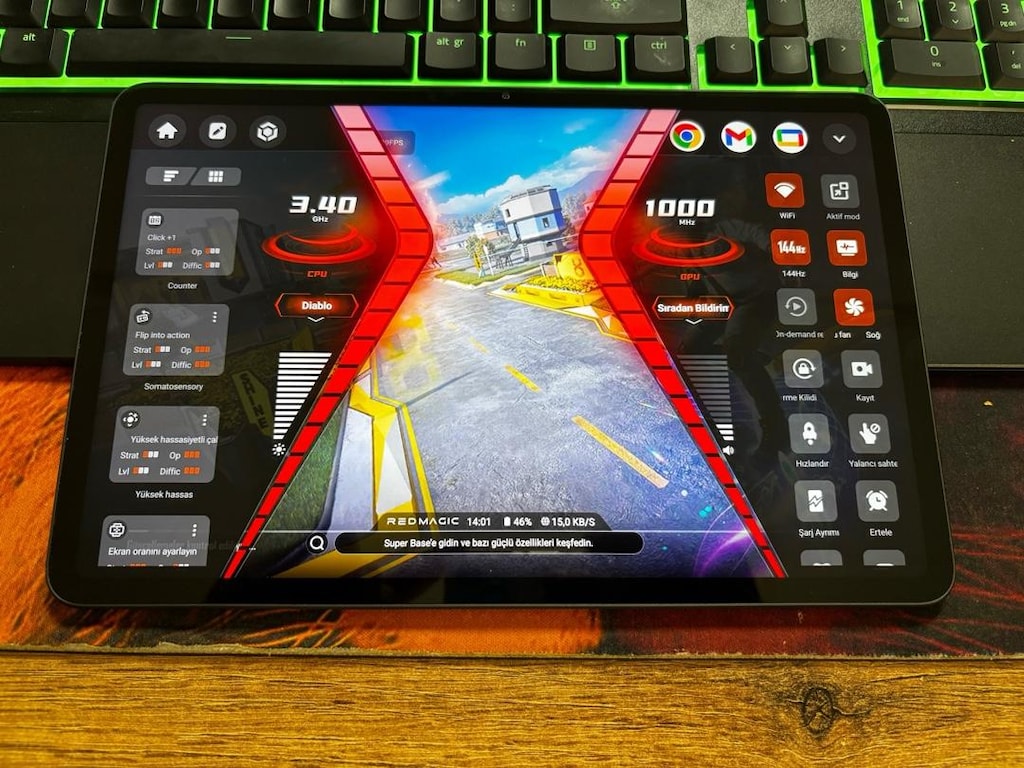 redmagic nova tablet 12/256 acil satılık 120 FPS - 9