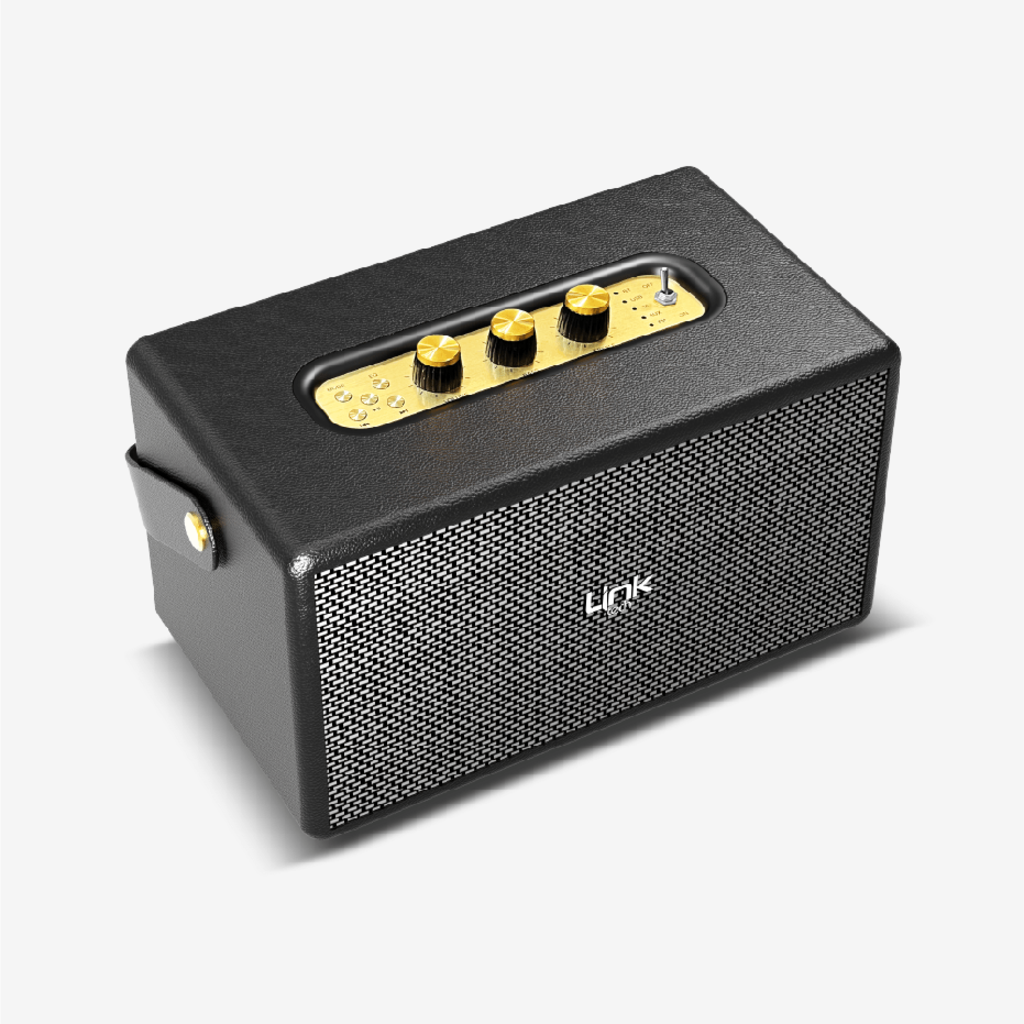 Retro Taşınabilir Mikrofonlu Bluetooth Radyo Hoparlör M402 - 6