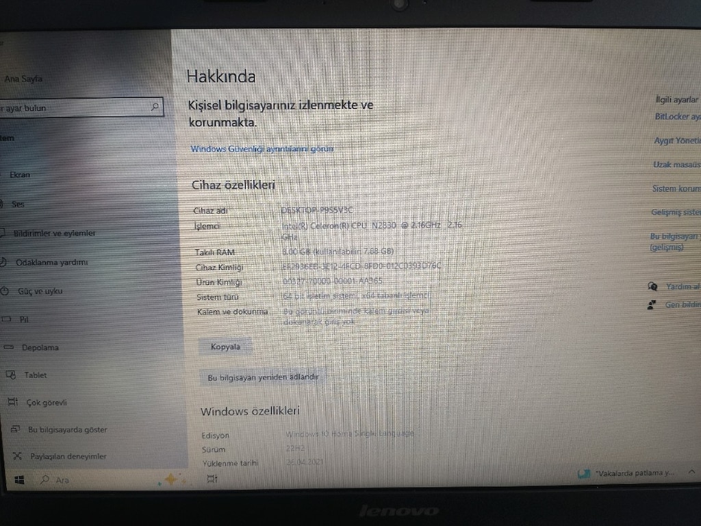Lenovo B-50 Tertemiz Laptop - 3