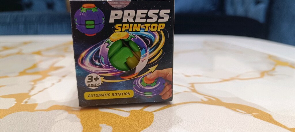Press Spin Ball – Renkli Dönen Top - 2