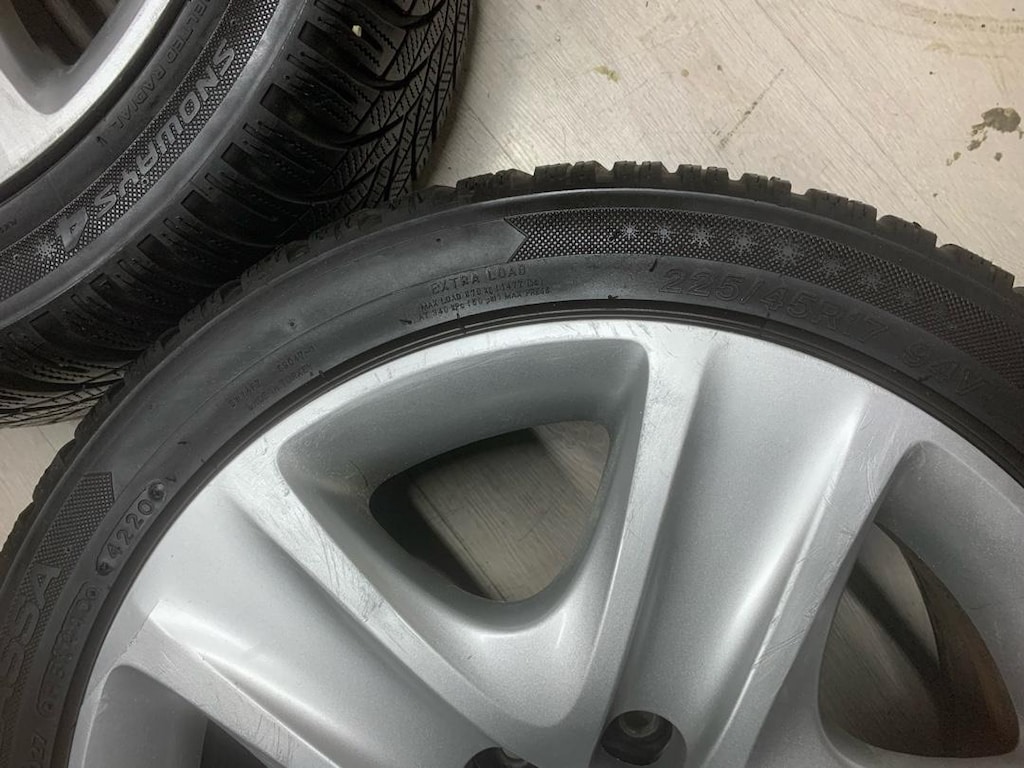 17 inç 5x105 Opel orjinal teneke jant lastik takımı - 12