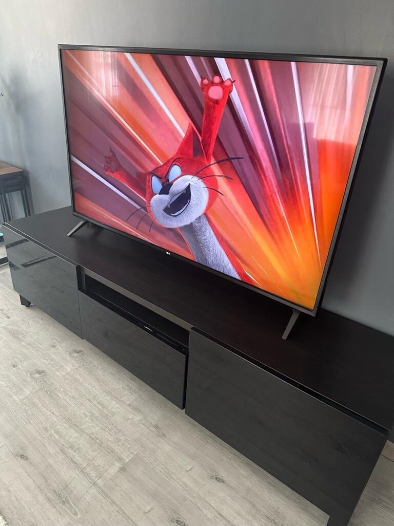 IKEA BESTA Serisi TV sehpası parlak siyah (180cm) - 5