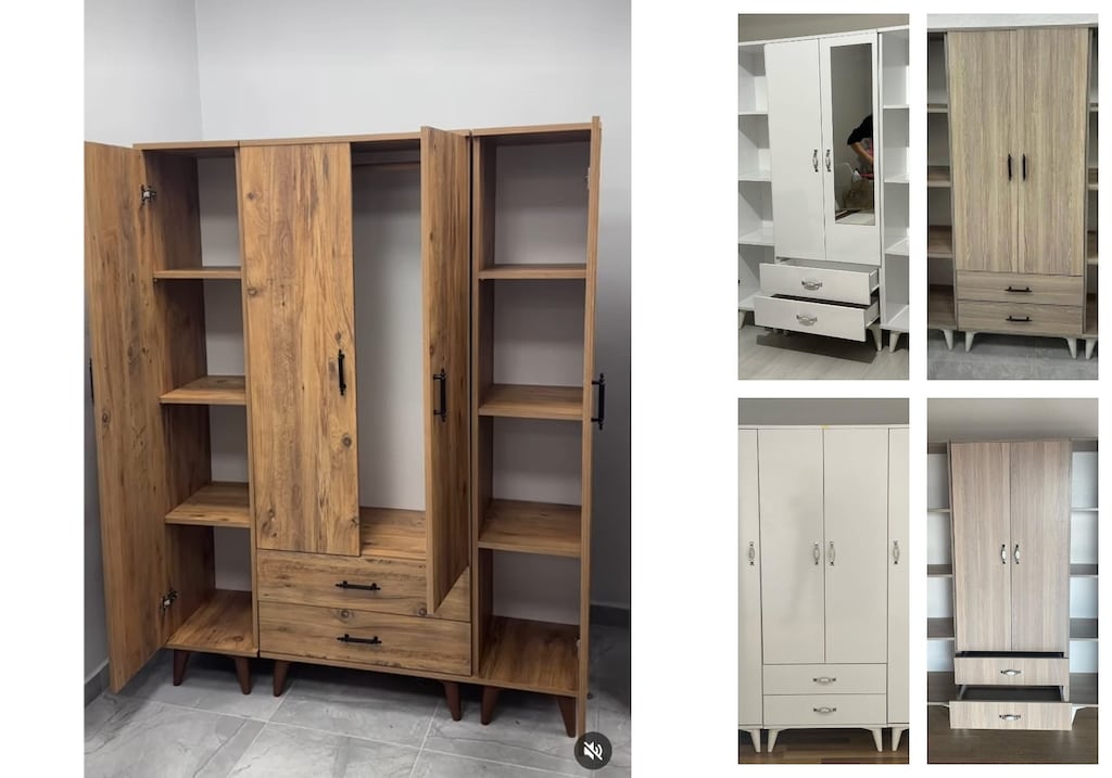 4 kapaklı elbise dolabı hrpzjxcles - 5