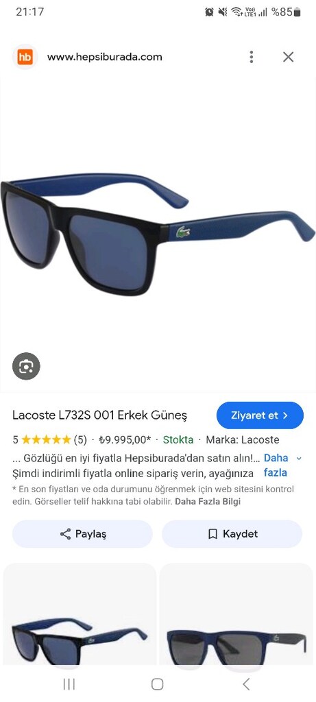 lacoste güneş gözlüğü - 5