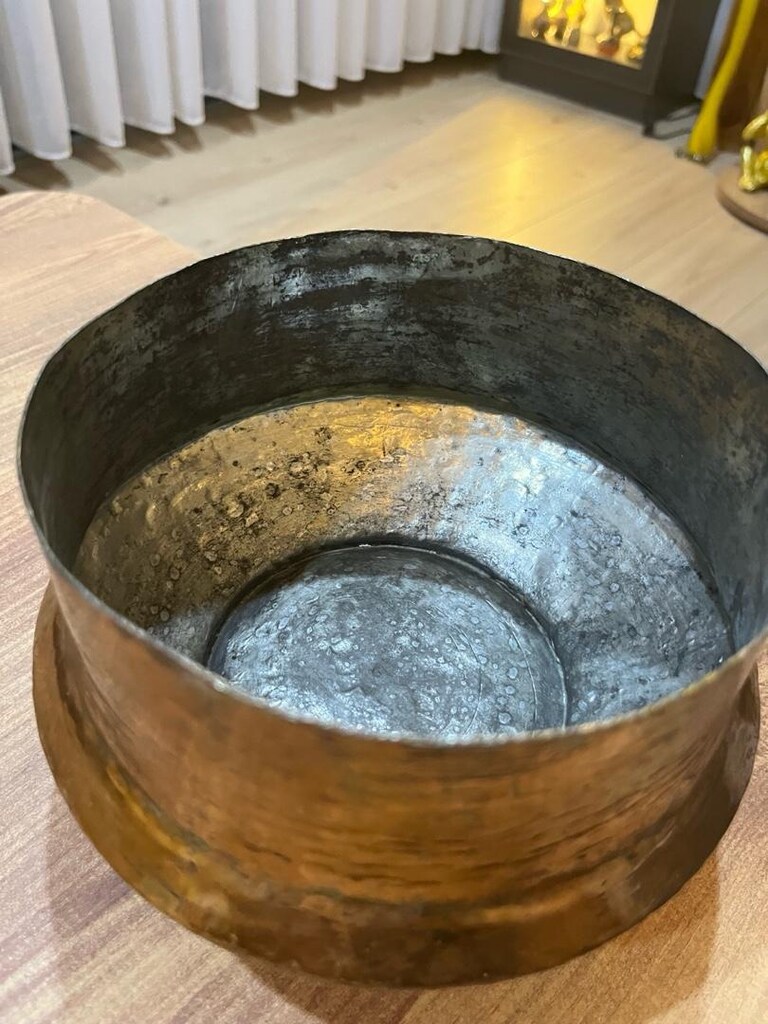 antika Osmanlı bakır çorbalık hoşaflık - 6