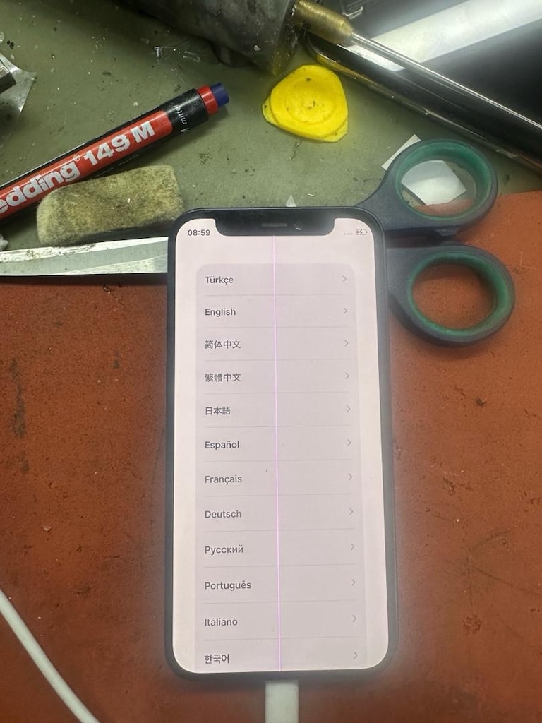iPhone 12 mini orjinal çizgili ekran - 2