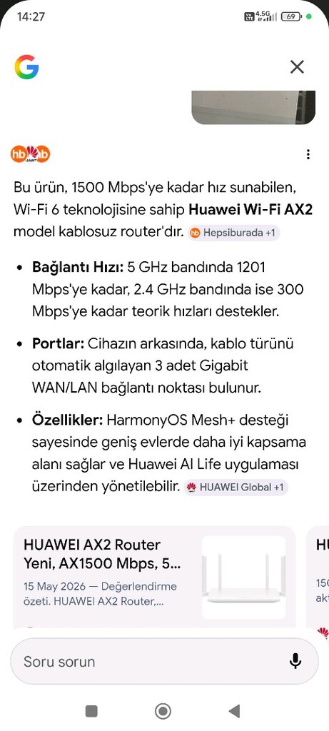 Huawei Wi-Fi AX2 sıfır kutusunda - 4