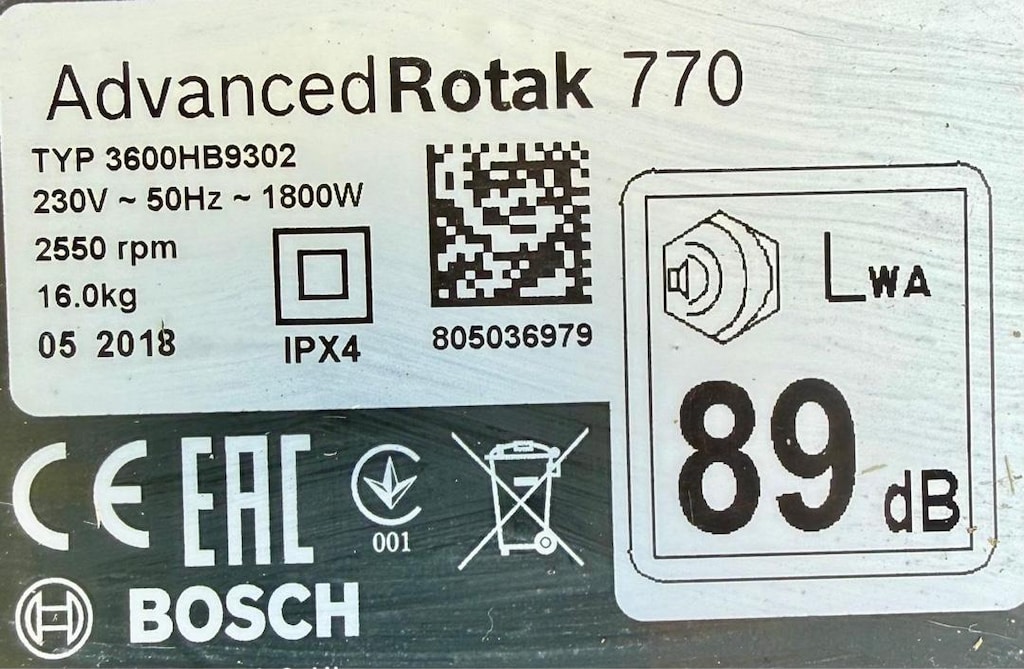 Bosch elektrikli çim biçme makinası - 2