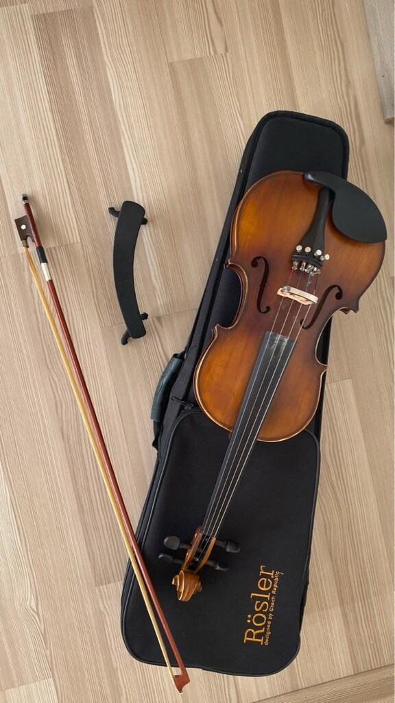 Rösler RS3A 4/4 Keman – Çek Yapımı – Çok Temiz – Arşe & Çanta Dahil - 7