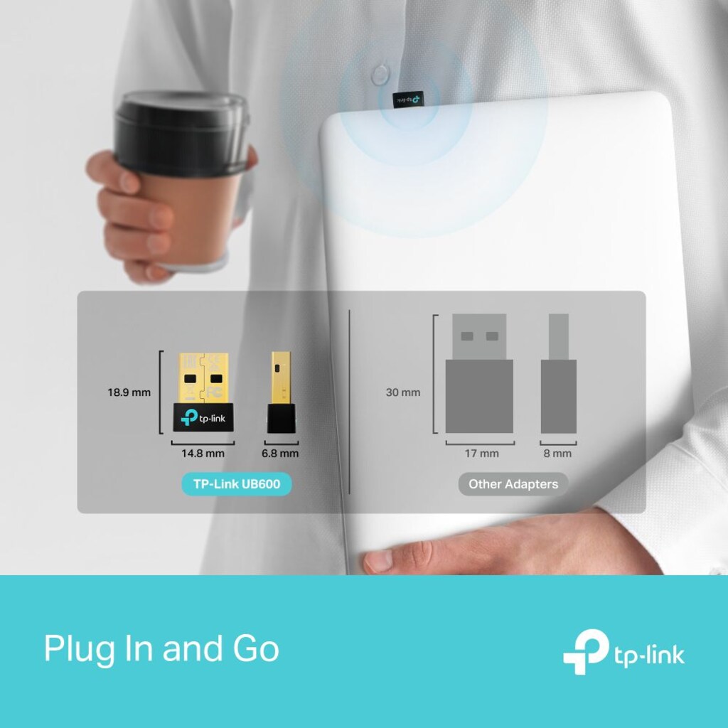 TP-Link USB Bluetooth 6.0 Nano Kablosuz Alıcı BT v6.0 PC Dongle - 6