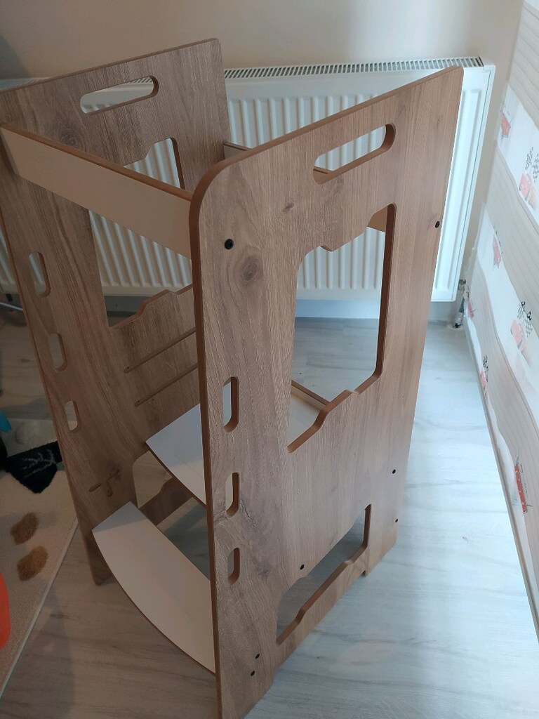 Minera Ahşap Montessori Çocuk Öğrenme Kulesi - 3