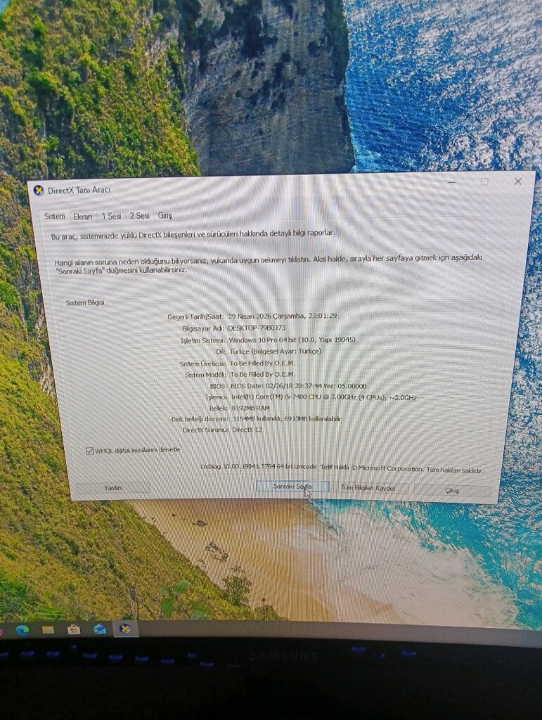 AciLL GamingKasa i5 7400~Msi1050Ti~8Gb Ram - 5