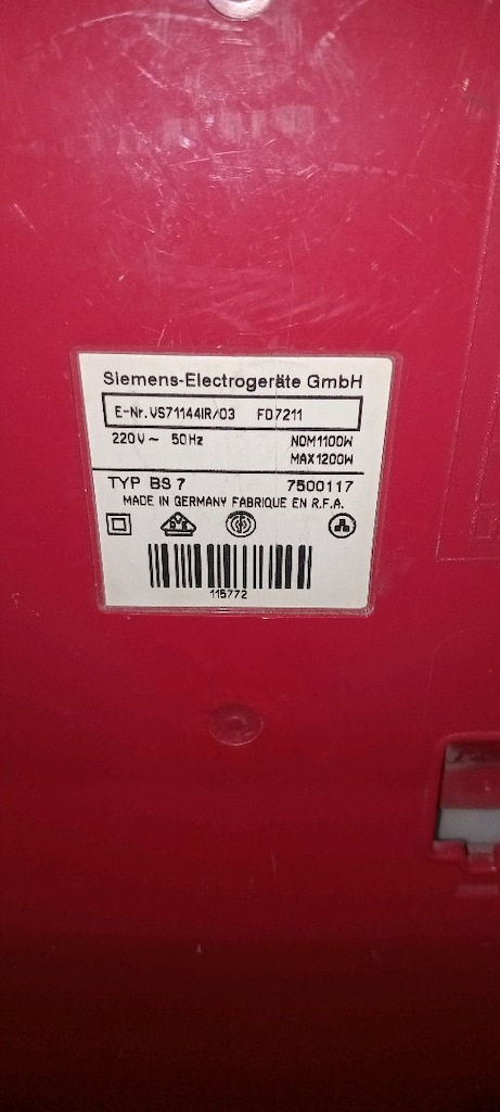 simens 1200w süpürge - 2