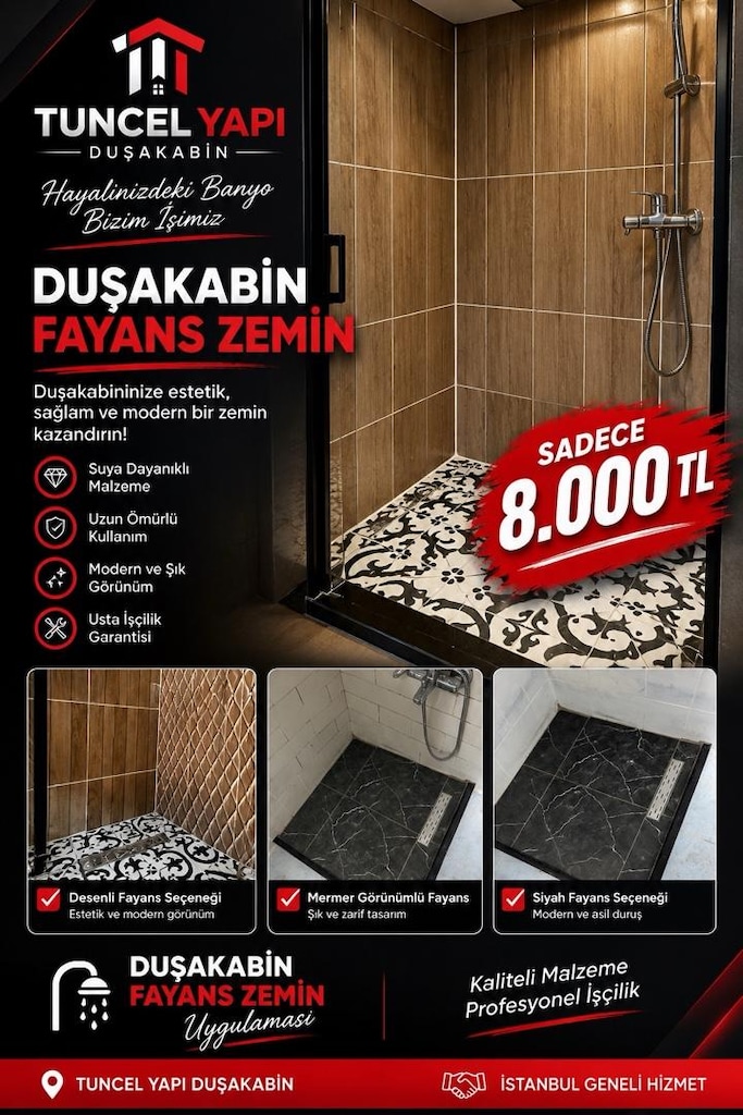 duşakabin fayans