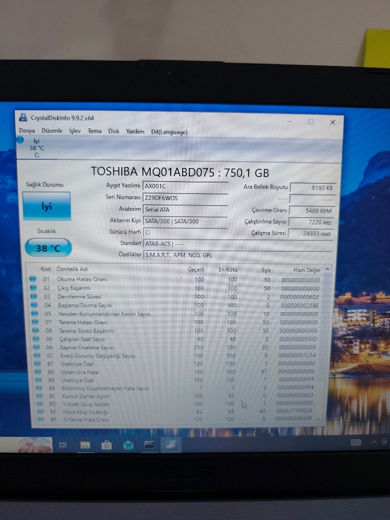 750GB HARDDİSK TESTLİ - 3