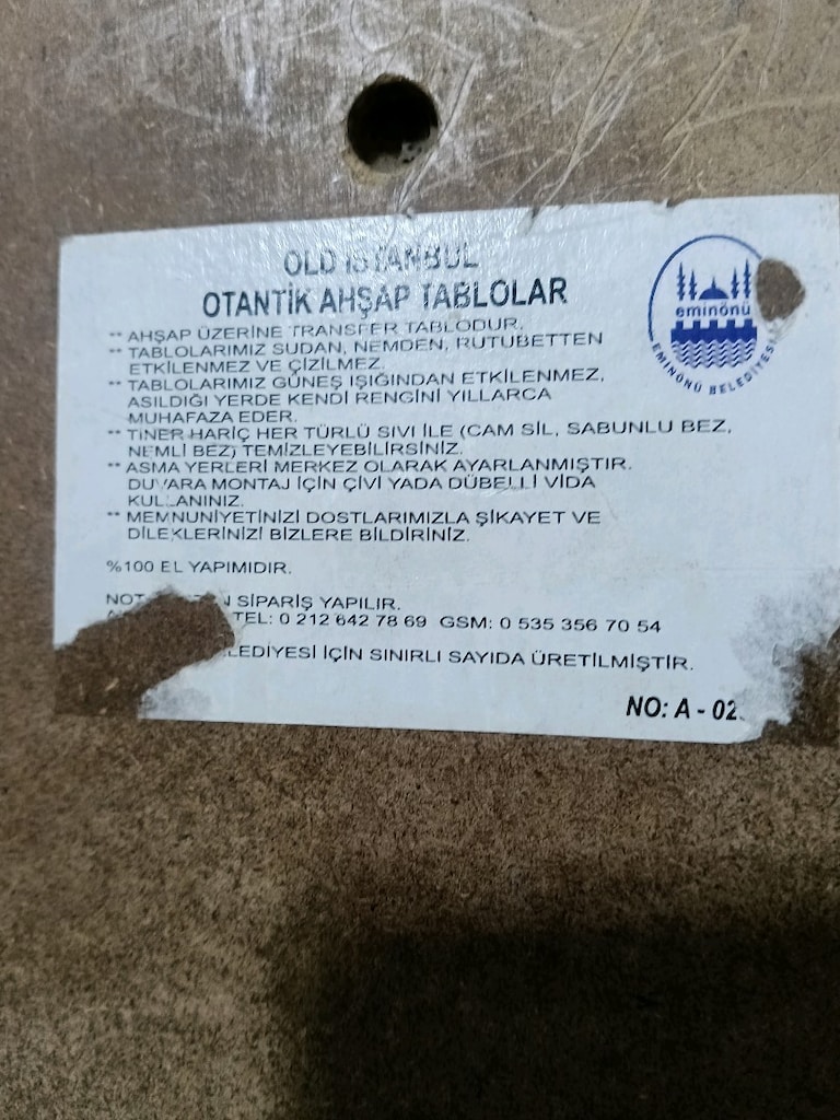 Yağlıboya İstanbul Manzarası Tablo - 6