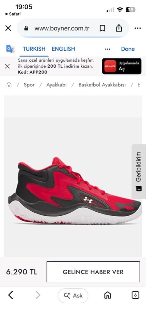 Under Armour Marka Çocuk Basket Ayakkabısı - 8