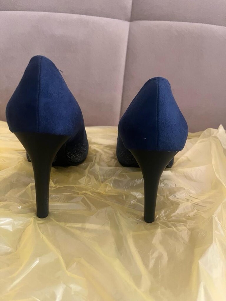 Süet stiletto ayakkabı - 2