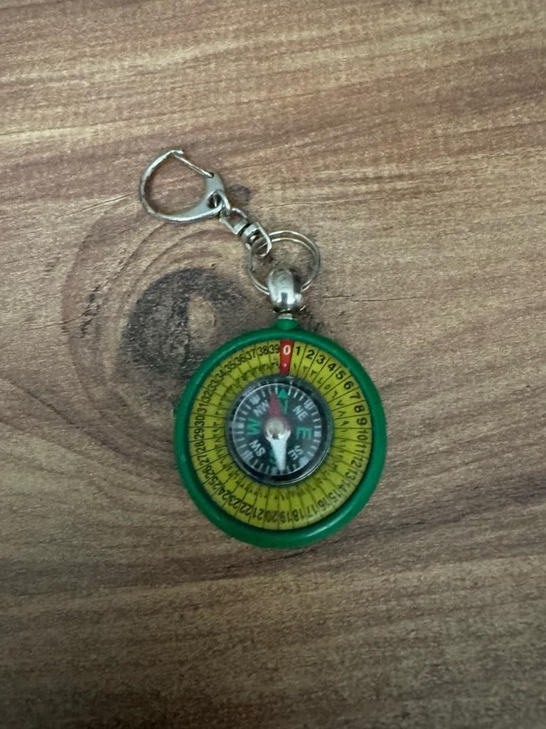 Kabe Görselli Mini Pusulalı Anahtarlık - 5