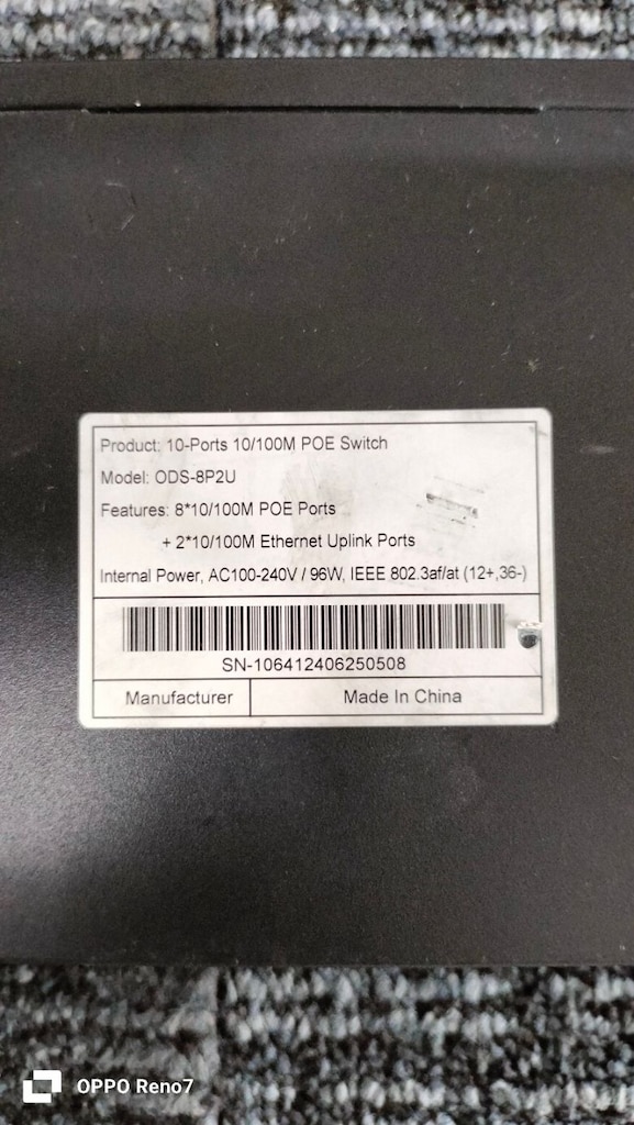 DEKOR BÜRO MOBİLYALARI ODS-8P2U 8 PORT POE SWITCH İKİNCİ EL - 2