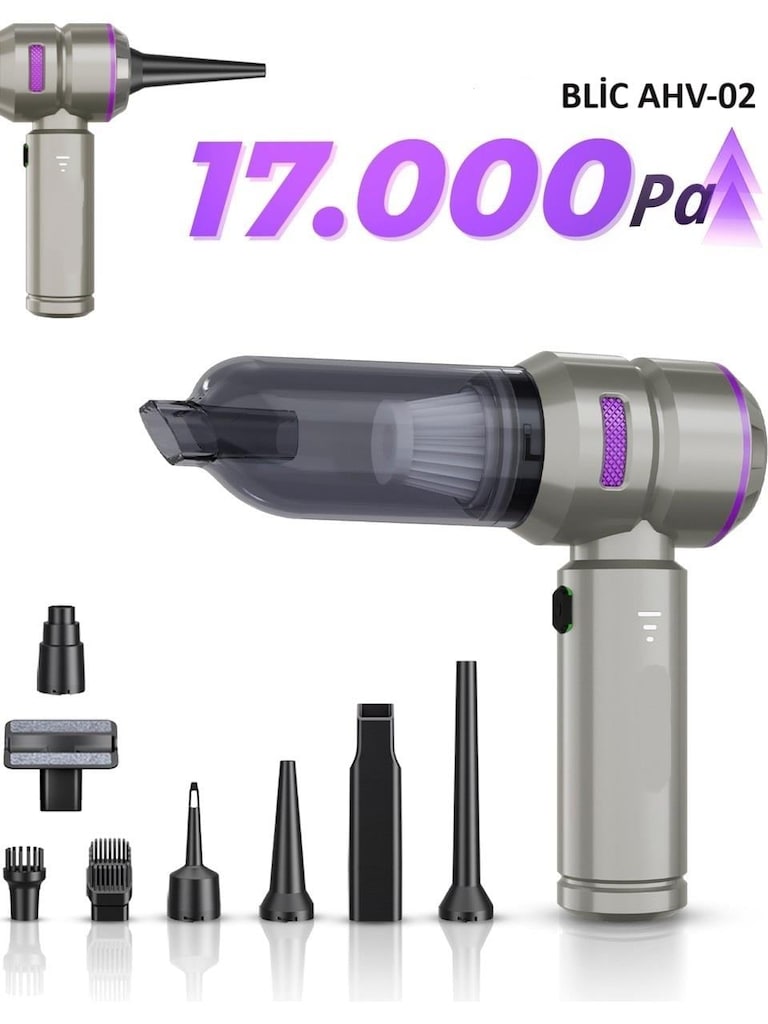 BLİC AHV-02 2 İn 1 Araç İçi Mini Süpürge & Hava Üfleme Makinesi