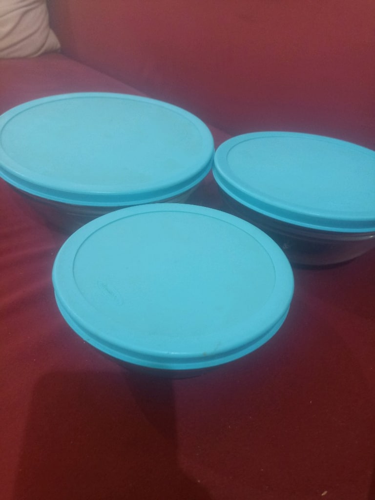 Kapaklı kaseler yeni 3 tane - 2