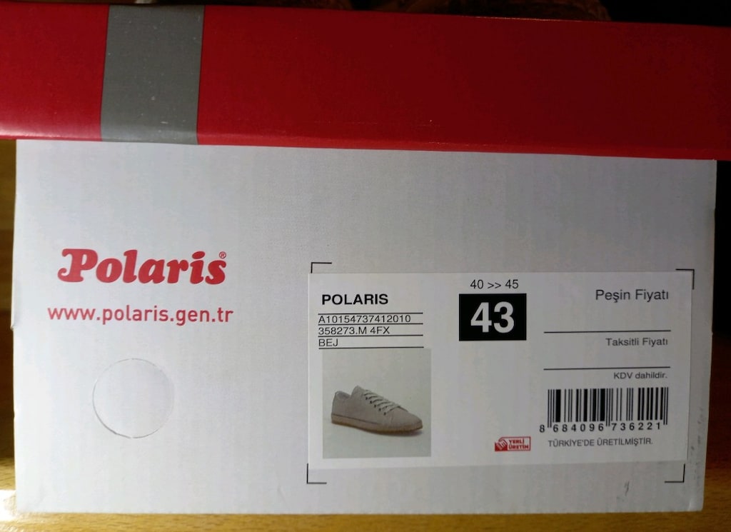 Ayakkabı/Erkek/43-44 Numara/Polaris Marka - 4