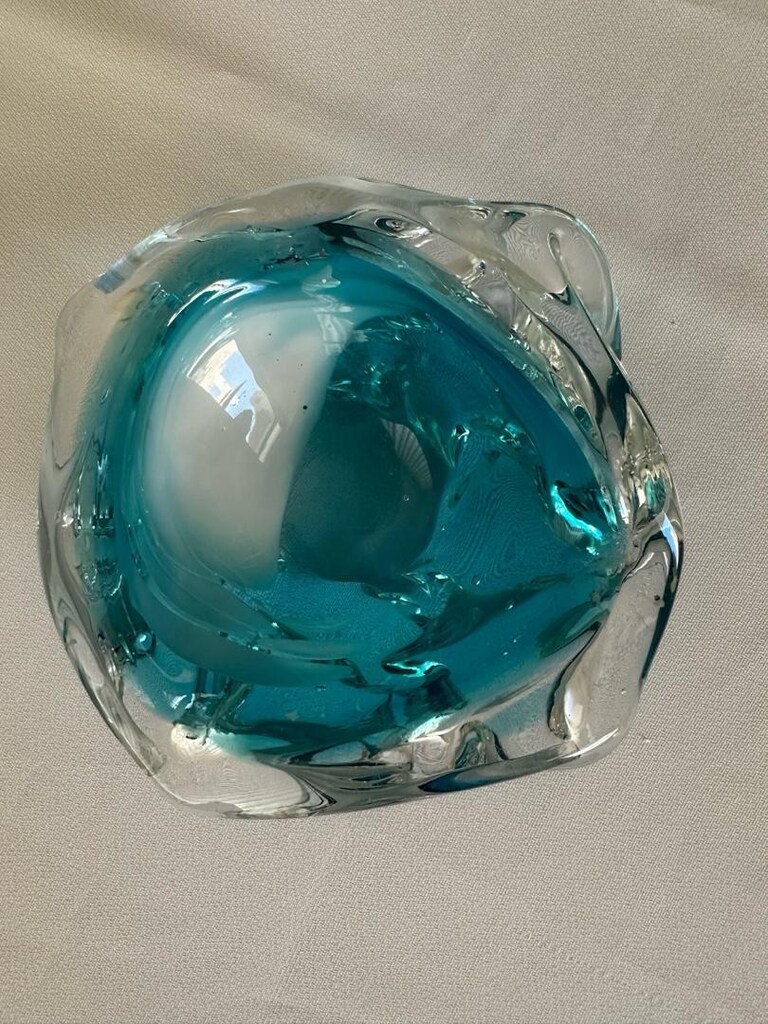 İtalyan Murano Cam Küllük Kül Tablası - 2