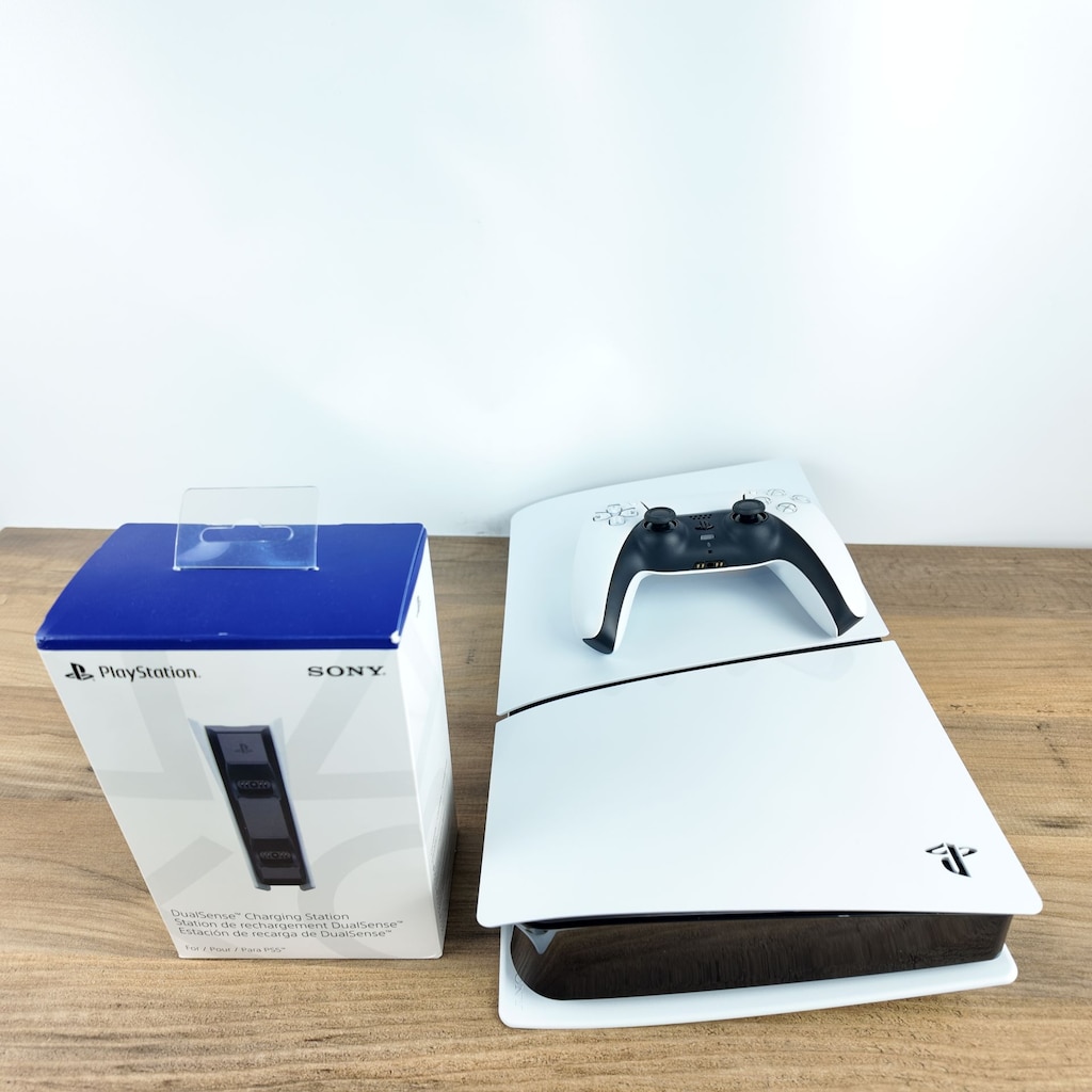 PLAYSTATION 5 SLIM DİJİTAL KASA TEK KOL + ŞARJ İSTASYONU SIFIR - 5