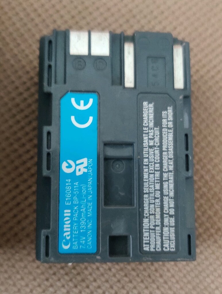 Canon CG-580 Şarj Cihazı ve Canon BP-511A Pil. - 4