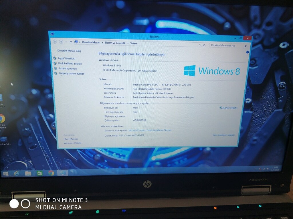 hp i5 işlemci emsallerinden uygun 4 GB temiz laptopp - 3
