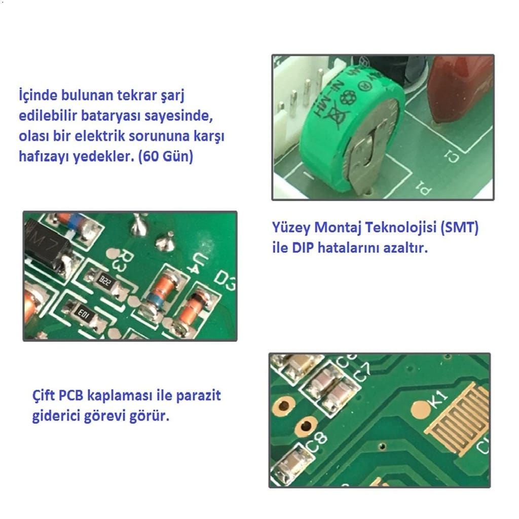 CN101A Programlanabilir Gecikmeli Haftalık 12V Zaman Ayarlı Röle - 3