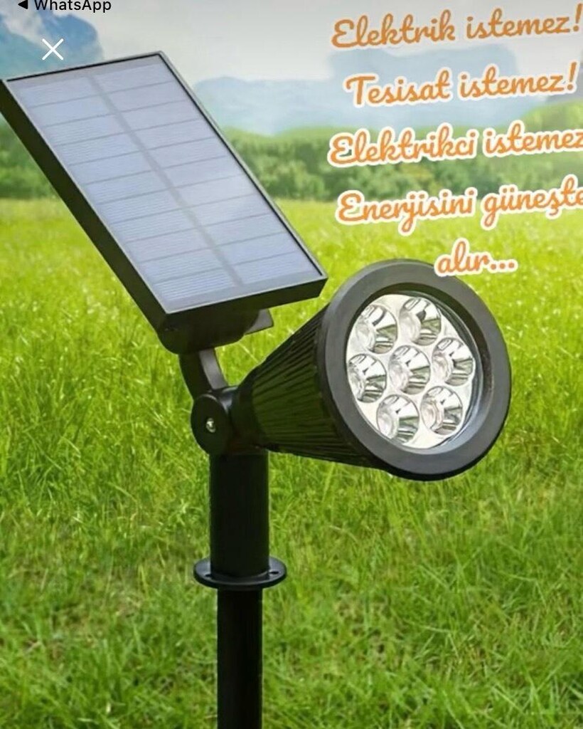 SON FİYAT ETLİK TESLİM SIFIR ÜRÜN GÜNEŞ ENERJİLİ YEŞİL IŞIK BAHÇE SOLA - 4