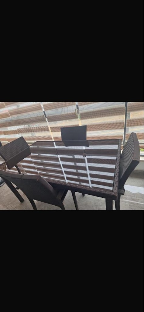 balkon bahçe masa sandalye rattan - 2