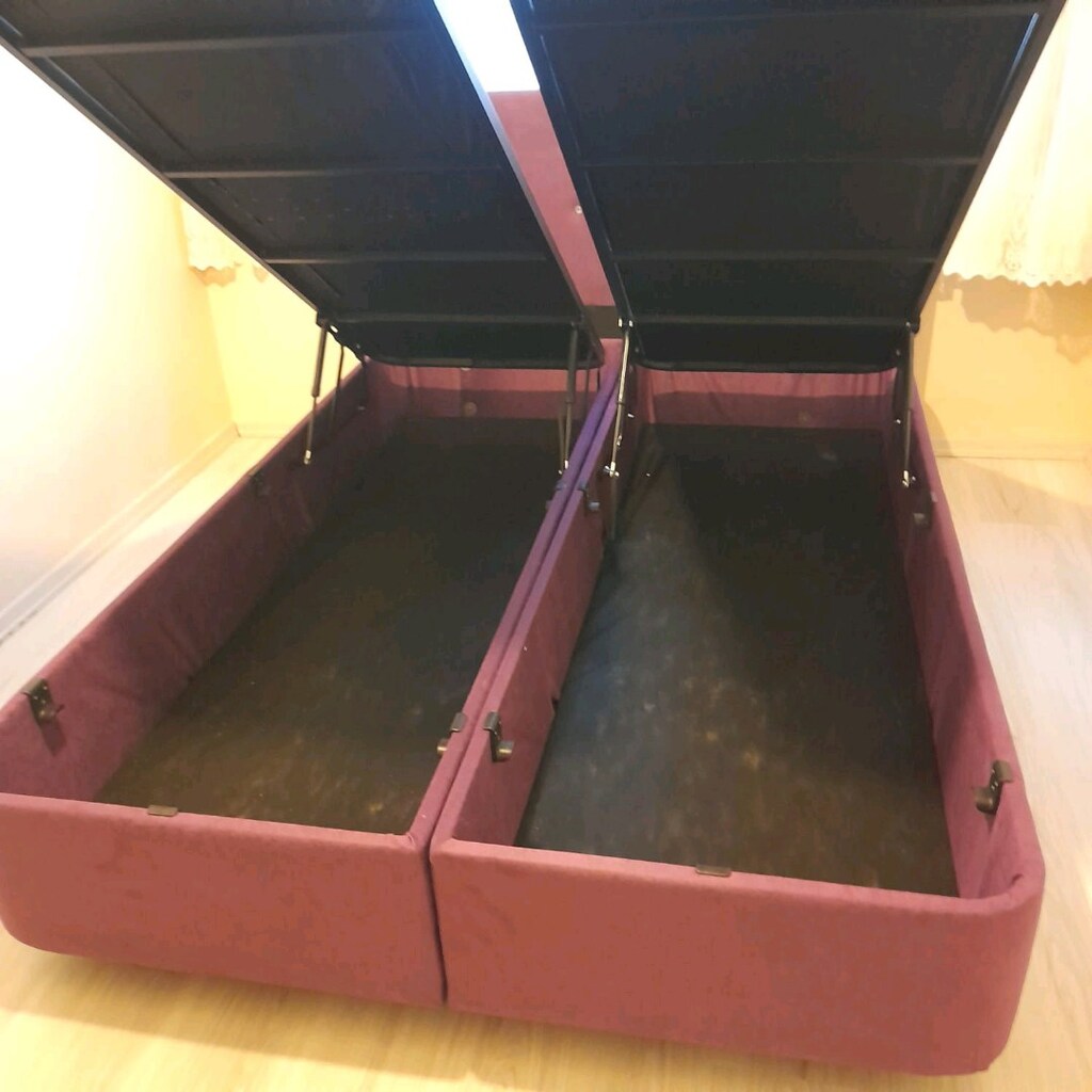 çift kişilik yatak baza başlık 3lü set - 3