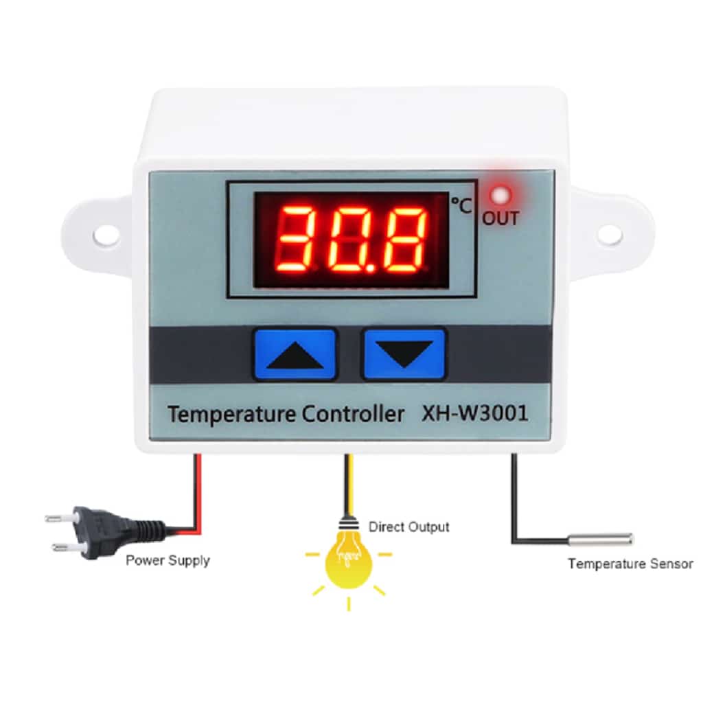 Dijital Sıcaklık Kontrol Termostatı 12V - 2