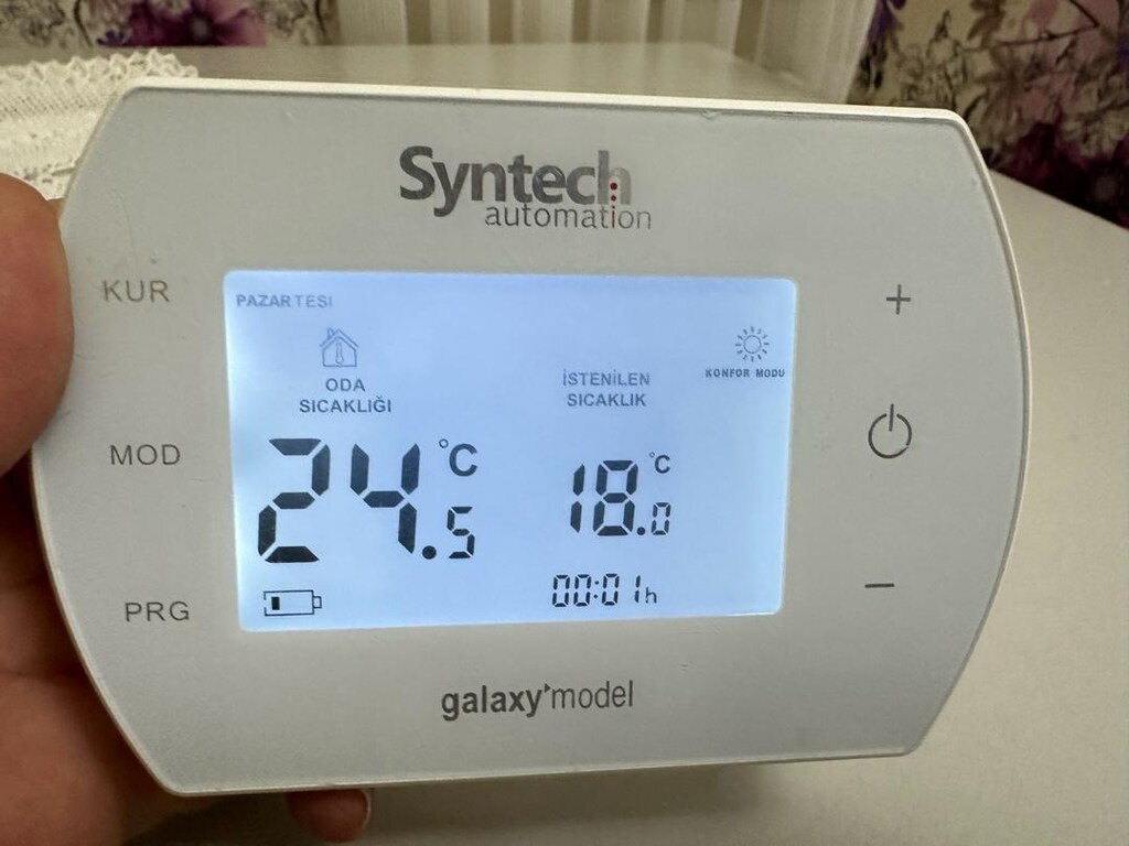 Syntech Galaxy kablolu digital oda termostadı - 6