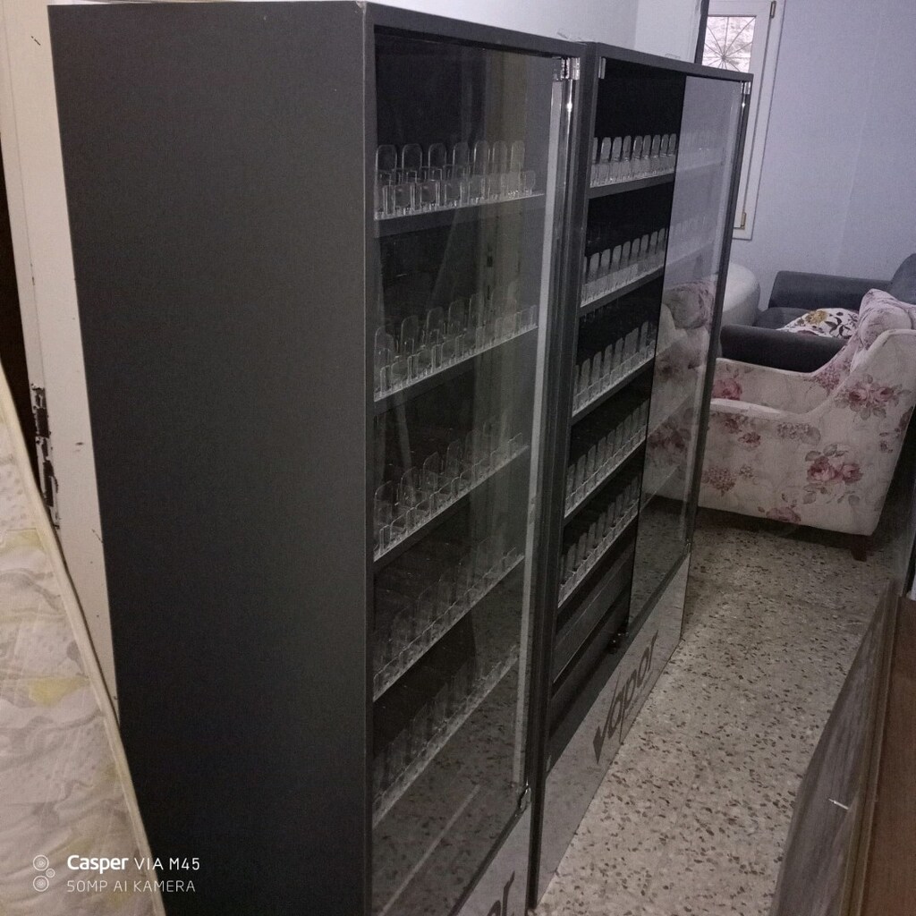 Raf Stand Kızaklı Çekmeceli Cam Kapaklı - 6