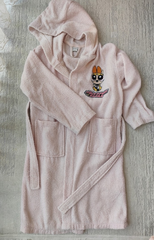 LCW ÇOCUK LCW 8 10 YAŞ HAVLU PEMBE BORNOZ - 2
